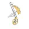 Rock N' Roll Musical Note Natural Fancy Yellow and White 14K Ring