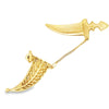 Uno A Erre Italia Coltello Pendant 18K Yellow Gold 3.67g