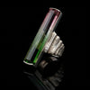 Designer 43.10ct Watermelon Tourmaline, Diamond Platinum Ring