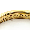 Asch Grossbardt Inlay Mother of Pearl 14Kt Yellow Gold Bangle
