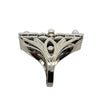 Vintage Diamond and Pearl Platinum and 14Kt White Gold Filigree Ring