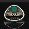 Estate Emerald and Diamond Platinum Ring