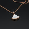 Estate Bvlgari Diva's Dream Mother Of Pearl and Diamond 18kt Rose Gold Necklace