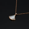 Estate Bvlgari Diva's Dream Mother Of Pearl and Diamond 18kt Rose Gold Necklace