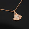 Estate Bvlgari Diva's Dream Mother Of Pearl and Diamond 18kt Rose Gold Necklace