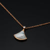 Estate Bvlgari Diva's Dream Mother Of Pearl and Diamond 18kt Rose Gold Necklace