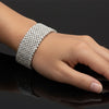 Diamond Mesh Bracelet 46.90cttw 18K White Gold