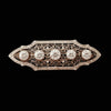 Art Deco 2.50cttw Old Mine Cut Filigree Platinum and 14K Yellow Gold Brooch