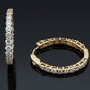 Diamond Hoop Earrings 7.00cttw 14K Yellow Gold