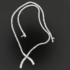 Diamond Wishbone Necklace 8.24cttw 14K White Gold