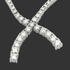 Diamond Wishbone Necklace 8.24cttw 14K White Gold
