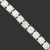 Diamond Illusion Tennis Bracelet 4.0cttw 14K White Gold