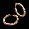 Diamond Hoop Earrings 7.0cttw 14K Rose Gold
