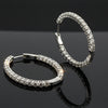 Diamond Hoop Earrings 5.0cttw 14K White Gold
