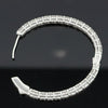 Diamond Hoop Earrings 5.0cttw 14K White Gold