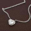 3.01ct Diamond Heart Shape Necklace 14K White Gold