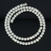 34.27cttw Diamond Straight 14k White Gold Necklace