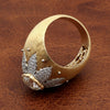 Italian Style 3.35cttw Diamond 18kt Yellow and White Gold Ring