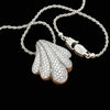 Estate Casa Damiani Spicchi De Luna 3.00cttw Diamond 18k White Gold Necklace
