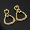 Designer AKMS 6.91cttw Natural Fancy Vivid Yellow Diamond and 18k White & Yellow Gold Dangle Earring