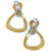 Designer AKMS 6.91cttw Natural Fancy Vivid Yellow Diamond and 18k White & Yellow Gold Dangle Earring