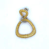 Designer AKMS 6.91cttw Natural Fancy Vivid Yellow Diamond and 18k White & Yellow Gold Dangle Earring