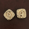 Designer Roberto Coin "Pois Moi" Diamond 18k White and Yellow Earring