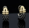 Estate David Yurman 18kt Yellow Gold and Silver Earring