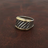 Estate David Yurman Cigar Band 18kt Yellow Gold & Silver