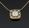 Designer Roberto Coin "Pois Moi" Diamond 18K White and Yellow Necklace