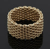 Estate Tiffany & Company Somerset (Mesh) 18kt Yellow Gold Ring