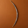 Victorian C. 1880 Natural Seed Pearl 14K Yelllow Gold Cresent Moon Brooch