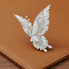 Modern 7.75cttw Diamond Articulating Butterfly 18k White Gold