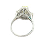 Modern 1.96ct Natural Light Fancy (Center) Diamond Platinum Ring