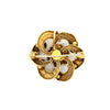 Edwardian 1905 14K Yellow Gold White Enamel and Diamond Pendant/Brooch