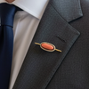 Victorian 1880 Natural Seed Pearls and Coral 14K Yellow Gold Brooch