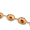 Italian 1960's Coral, Green & White Enamel 14kt/18kt Yellow Gold set