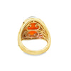 Estate Spark Creations Opal and Diamond 18K Yellow/White Gold Ring
