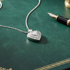 Modern 1.55cttw Diamond Heart 14Kt White Gold Necklace