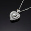 Modern 1.55cttw Diamond Heart 14Kt White Gold Necklace