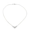Modern Diamond & Platinum Necklace