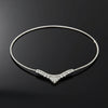 Modern Diamond & Platinum Necklace