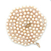 Modern 1990's Japanese Akoya Cultured Pearls 36" 14kt Yellow Gold Necklace