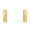 Modern .80 cttw Diamond & 14Kt Yellow Gold Hoop Earrings