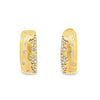 Modern .80 cttw Diamond & 14Kt Yellow Gold Hoop Earrings