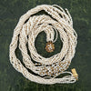 Modern Multi Strand Cultured & Freshwater Pearls 14kt Yellow Gold Necklace