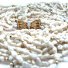 Modern Multi Strand Freshwater Pearl and Diamond 14kt Yellow & White Gold Necklace