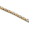 Modern Two Tone Diamond 14Kt Bracelet
