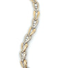 Modern Two Tone Diamond 14Kt Bracelet