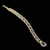 Modern Diamond 18Kt White & Yellow Gold Buckle Bracelet